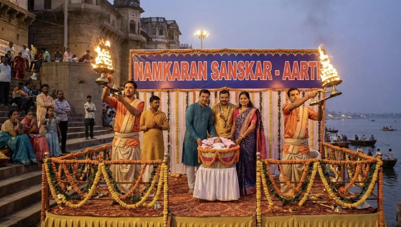 Ganga Aarti for Namkaran